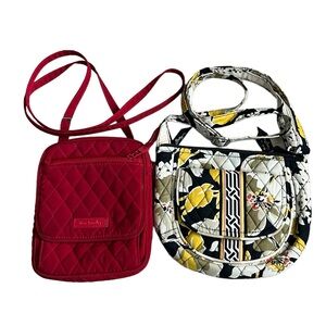 Vera Bradley Set of 2 Small Handbags Bundle